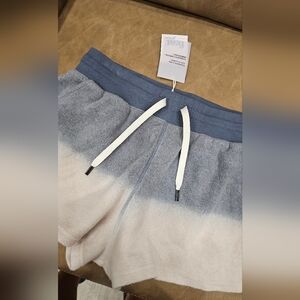 Women's Athletic Shorts in Blue and White
